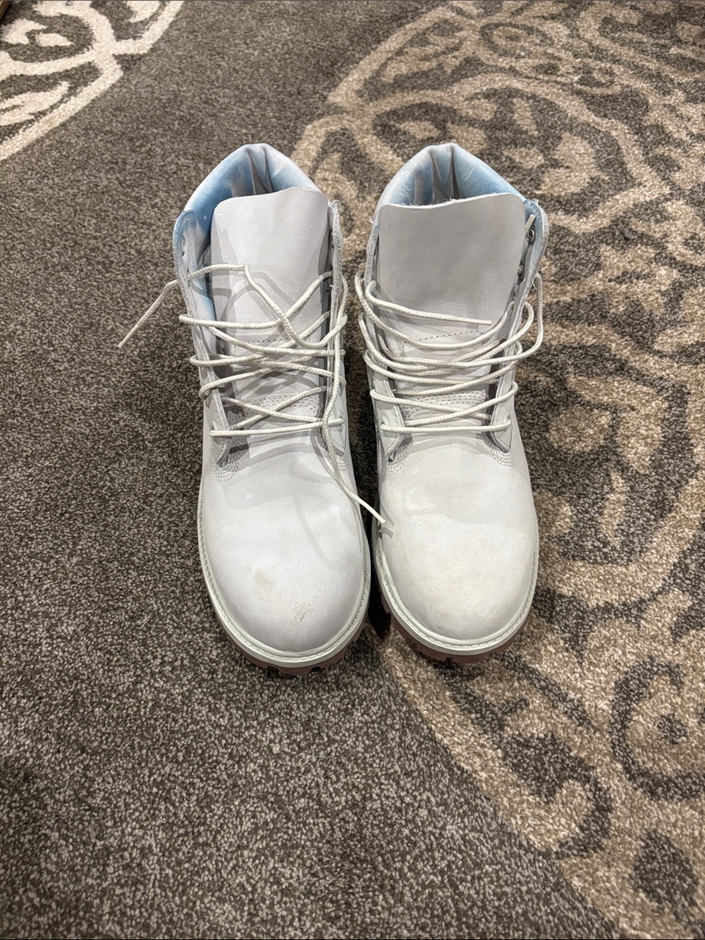 Timberland Women's Lace-Up Boots in Light Gray